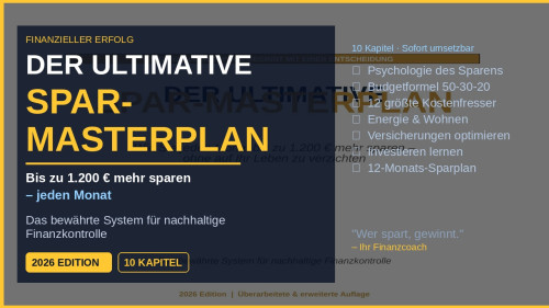 Der Ultimative Sparplan-Der dein leben ändert – Finanzen & Investieren