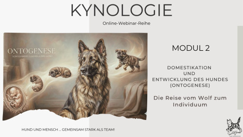 Kynologie Modul 2 - Domestikation und Entwicklung des Hundes (Ontogenese)