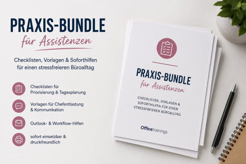 Officetrainings Praxis-Bundle für Assistenzen
