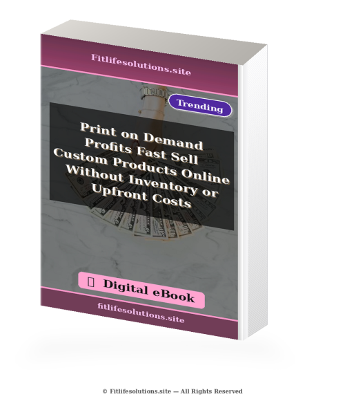 Print on Demand Profits Fast Sell Custom Products Online Without Inventory or Upfront Costs (Digital eBook)