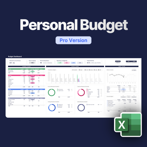 Excel Personal Budget Pro – Finanzen & Investieren